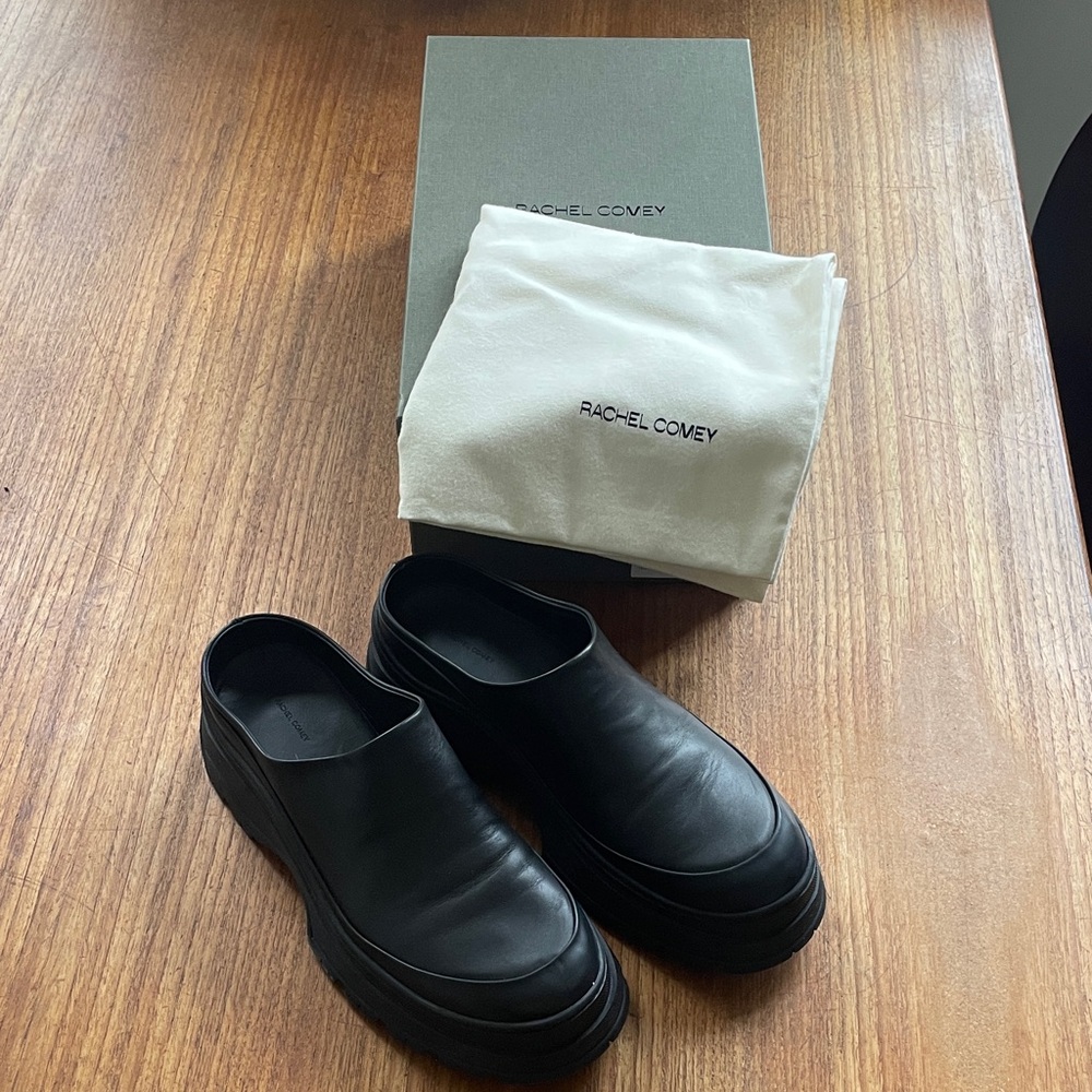 Rachel Comey Barla Mule - Black Leather Loafers, size 10 NWT